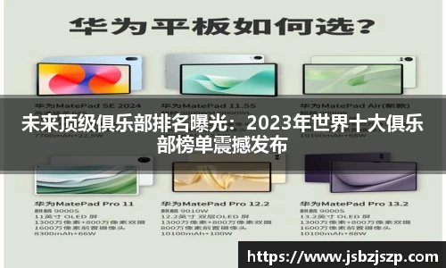 未来顶级俱乐部排名曝光：2023年世界十大俱乐部榜单震撼发布
